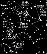 orion and taurus constellation!